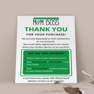 Product Insert Card Design